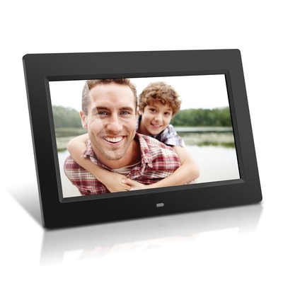 10.1 polegada quadro fotográfico digital 1024x600 Loop Video Playback com 7 botões suportando sensor de movimento