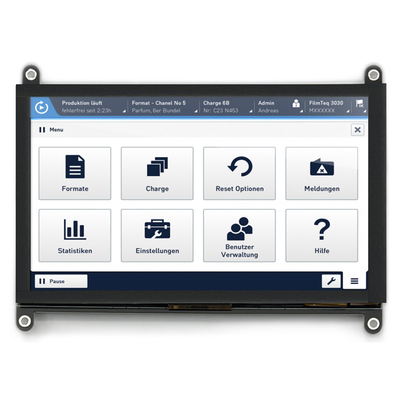 Display LCD HDMI TFT de 7 polegadas com tela sensível ao toque capacitiva para Raspberry PI