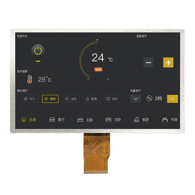 7 polegadas 40 pin LVDS TFT LCD Display CTP Opcional 1024x600 Pixel Screen