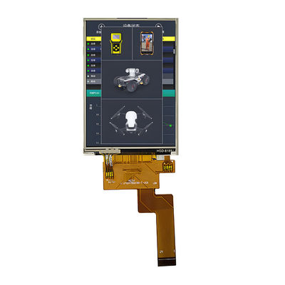 Módulo LCD TFT IPS de 2,4 polegadas com toque RTP | 240x320, Interface MCU, Grau Industrial