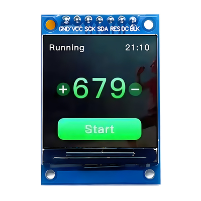 SPI Serial Interface 1.3-Inch IPS TFT LCD 240x240 Dot com 7 pinos de cabeçalho PCB