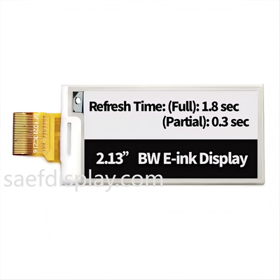 2Módulo de Display de Tinta E de.13" - 122×250 SPI, Ultra-Baixa Potência, ESL e-Paper de Grau Industrial
