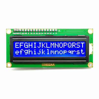 alfanumérico pequeno azul da paralela 5V do Mpu 8bit da exposição do LCD do caráter 16x2 1602