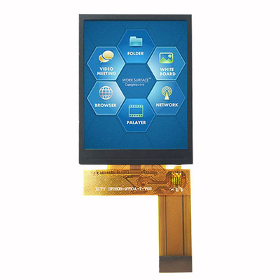 TFT LCD 2,8" avança todo o tipo Tft Lcd do ângulo de vista 240x320 IPS com relação de MCU/SPI/RGB