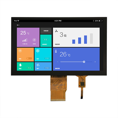 Display TFT industrial de 7 polegadas 1024X600 pontos Interface RGB com CTP