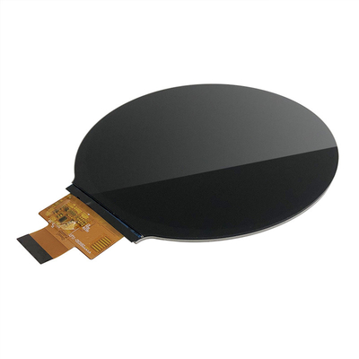 LCD TFT redondo de 4 polegadas, LCD circular de grau automotivo com interface MIPI, brilho de 500-1000 nits para painel de controle do carro
