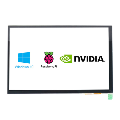 polegada HDMI da exposição 10,1 do toque de 300cd/m2-1000cd/m2 PCAP com o pi da framboesa compatível