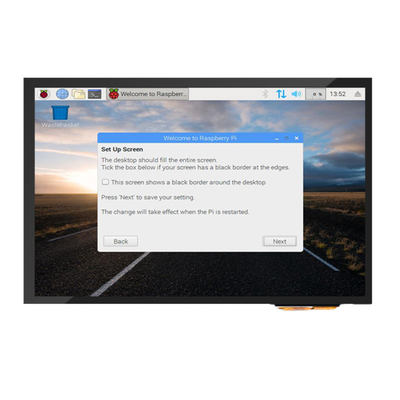 polegada HDMI da exposição 10,1 do toque de 300cd/m2-1000cd/m2 PCAP com o pi da framboesa compatível