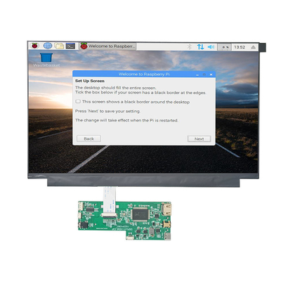 Display LCD TFT HDMI de 13,3 polegadas 1920 x 1080 FHD Raspberry Pi com PCAP capacitivo