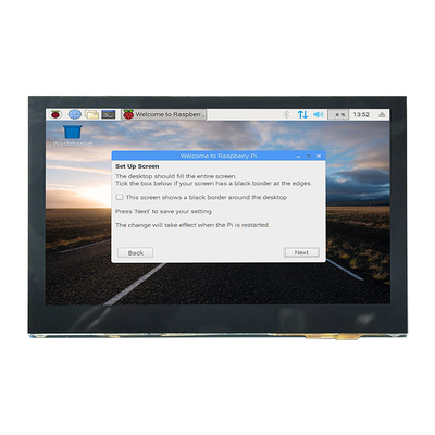 Ângulo de visão completo da exposição 800x480 de Dsi do pi da framboesa da polegada HDMI do CTP 4,3