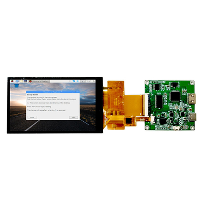 Ângulo de visão completo capacitivo da polegada 800x480 da exposição 4,3 de Dsi do pi 4 da framboesa do toque HDMI