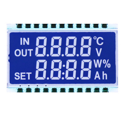 Ecrã LCD de Segmento Redondo Taça de Água Octagonal VA Ecrã LCD de Sete Segmentos para Temperatura e Umidade