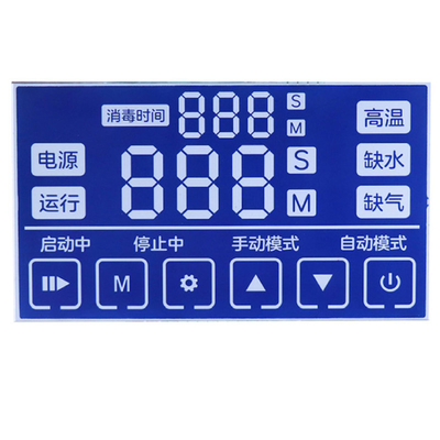 Ecrã de segmento personalizado Bluetooth alto-falante exibe temperatura, tensão, corrente, gerador de oxigênio, segmento LCD