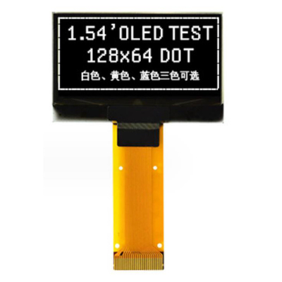 1.54 polegadas OLED SSD1309 Display monocromático com interfaces SPI paralelas e de 4 fios