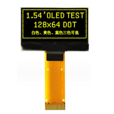 1.54 polegadas OLED SSD1309 Display monocromático com interfaces SPI paralelas e de 4 fios