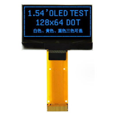 1.54 polegadas OLED SSD1309 Display monocromático com interfaces SPI paralelas e de 4 fios