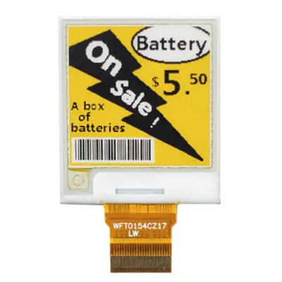 E-Paper Module Digital Display 1.54&quot; 3 cores EPD 24 Pins ESL E-Ink 200*200 pontos SPI Interface Óptica Todos os ângulos de visão