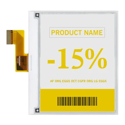 4.2 polegadas Cor E-Ink EPaper Display 400 * 300 pontos Para sinalização Baixo consumo de energia Ultra-fina Display
