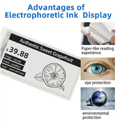 2.9 polegadas ESL Electronic Epaper Display Eink Digital Price Tag Etiqueta de prateleira