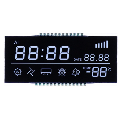 Painel LCD TN personalizado, LCD do medidor com voltagem, corrente, temperatura, caracteres/segmentos de potência