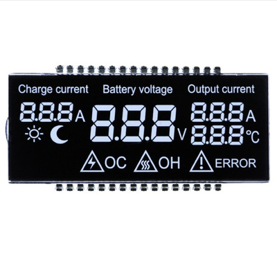 Painel LCD TN personalizado, LCD do medidor com voltagem, corrente, temperatura, caracteres/segmentos de potência