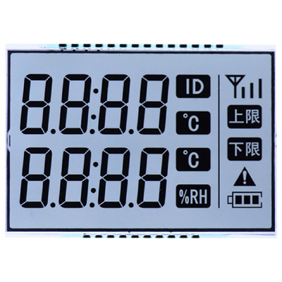 Painel LCD TN personalizado, LCD do medidor com voltagem, corrente, temperatura, caracteres/segmentos de potência