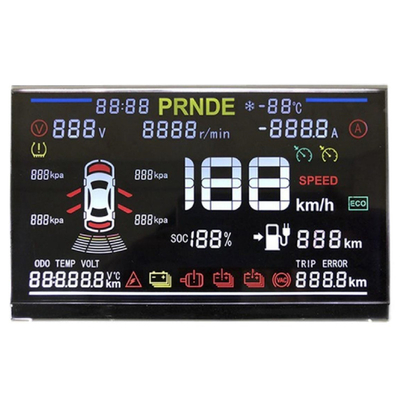 Display LCD de segmento personalizado para empilhadeira de elevadores elétricos Display de número do cluster, Display LCD monocromático