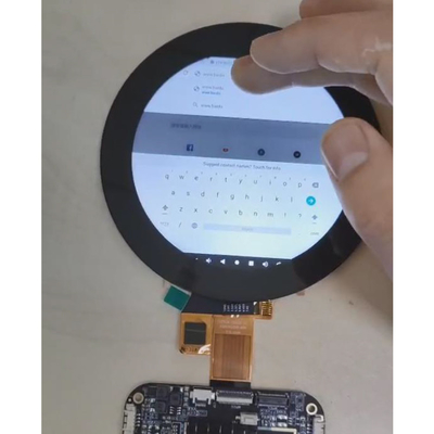 3.4 polegadas Custom Round LCD Android RK3566 Publicidade Media Display Com Com PCAP Touch