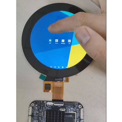 3.4 polegadas Custom Round LCD Android RK3566 Publicidade Media Display Com Com PCAP Touch