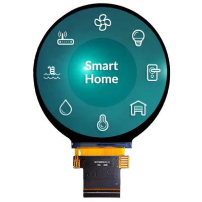 2.8 polegadas 480x480 Round TFT LCD Display Module com Tst -30°C a 80°C e 40pin ST7701S SPI RGB Interface
