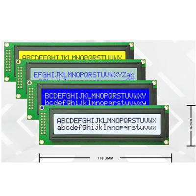 24 caracteres 2 linhas 24x2 Caracter LCM Module 5V FSTN Modo azul/cinzento AIP31066 Ou IC de controlador equivalente