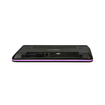 Android All-In-One 10,1 polegadas Multi-Touch Screen Advertising Player 1280 * 800 Com lâmpada colorida