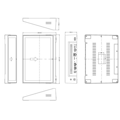 10.1 polegada Touch Wifi Android All-In-One Tablet Pc 1280 * 800 Ips Full Angle Paisagem Tipo Para dispositivo de chamada