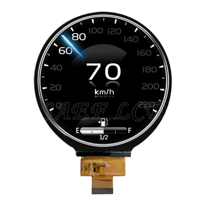 Grade Automotive 4 polegadas 720 X 720 pontos Rotunda TFT LCD Display MIPI Interface 1000nits