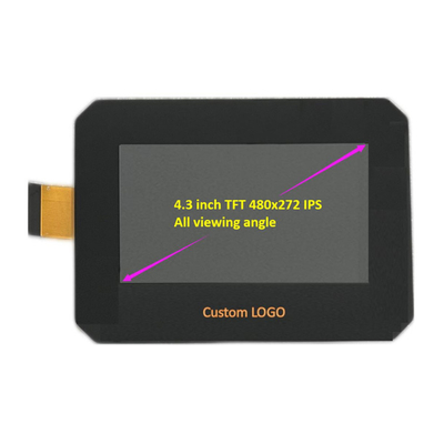 PCAP TFT Display 4,3 polegadas China TFT Graphic LCD Display 480 * 272 IPS RGB 40 pin com tela sensível ao toque capacitiva
