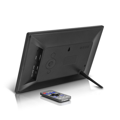 7 polegadas quadro fotográfico digital com botão para publicidade com recurso de vídeo loop