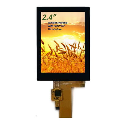 Luz solar legível 2.4 polegadas IPS TFT LCD Display ILI9341V Driver SPI Interface