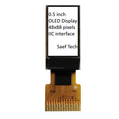 0.5 polegadas OLED Display Module 88x48 pixels Matriz passiva com interface I2C