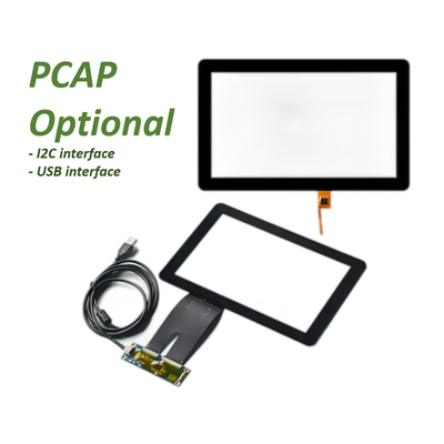Display TFT Industrial de revestimento duro de 8 polegadas 800x600 pontos 24 bits RGB 50 pinos