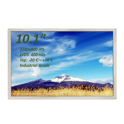 8 bits LVDS Industrial TFT Display 10,1 polegadas RGB 1280x800 pixels 40 pinos