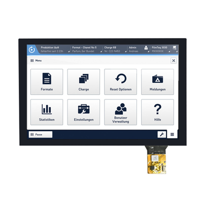 China Fábrica 10,1 polegadas TFT LCD Display 1280x800 pixels IPS Tipo LVDS Com CTP