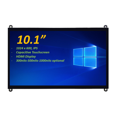 10.1" 1024x600 IPS PCAP capacitivo touchscreen TFT LCD Suporte HDMI Connector