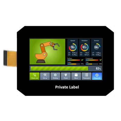 PCAP TFT Display 4,3 polegadas China TFT Graphic LCD Display 480 * 272 IPS RGB 40 pin com tela sensível ao toque capacitiva