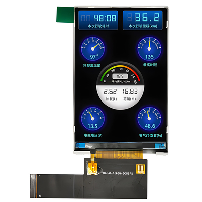 3,5" ângulo de visão completo do módulo 320x480 HVGA IPS da exposição de TFT LCD da polegada com o módulo da exposição de TFT Lcd da relação de RGB/MCU/SPI