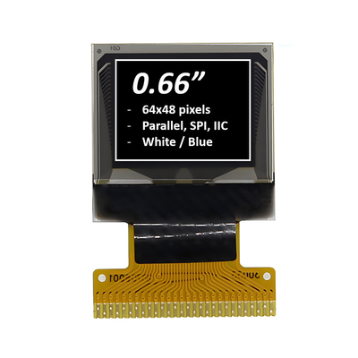 0.66 polegadas Modulo gráfico OLED 64x48 pixels Branco/Azul Opcional