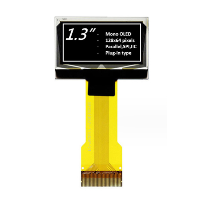 1Módulo de exibição OLED monocromático de.3 polegadas 128x64 pixels Branco/Azul Opcional