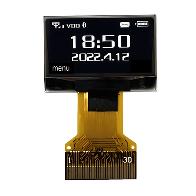 Display OLED de baixo custo de 0,96 polegada 128X64 IIC I2C SPI 8080 Interface 30 pinos ZIF FPC