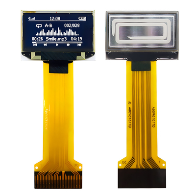 0.96 polegadas 30 Pin ZIF Connector OLED Painel de exibição fino 128x64 Dot Matrix SPI I2C Interface