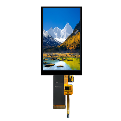 3.97 polegadas 4 polegadas IPS PCAP TFT Display 480 * 800 pontos SPI/RGB Interface ZIF 40PIN