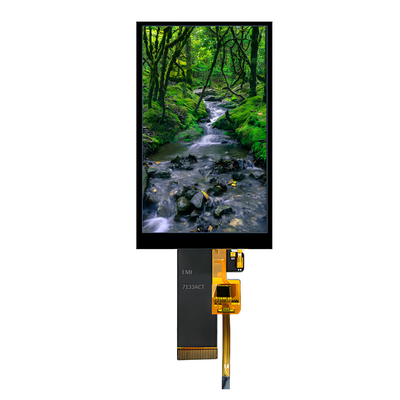3.97 polegadas 4 polegadas IPS PCAP TFT Display 480 * 800 pontos SPI/RGB Interface ZIF 40PIN